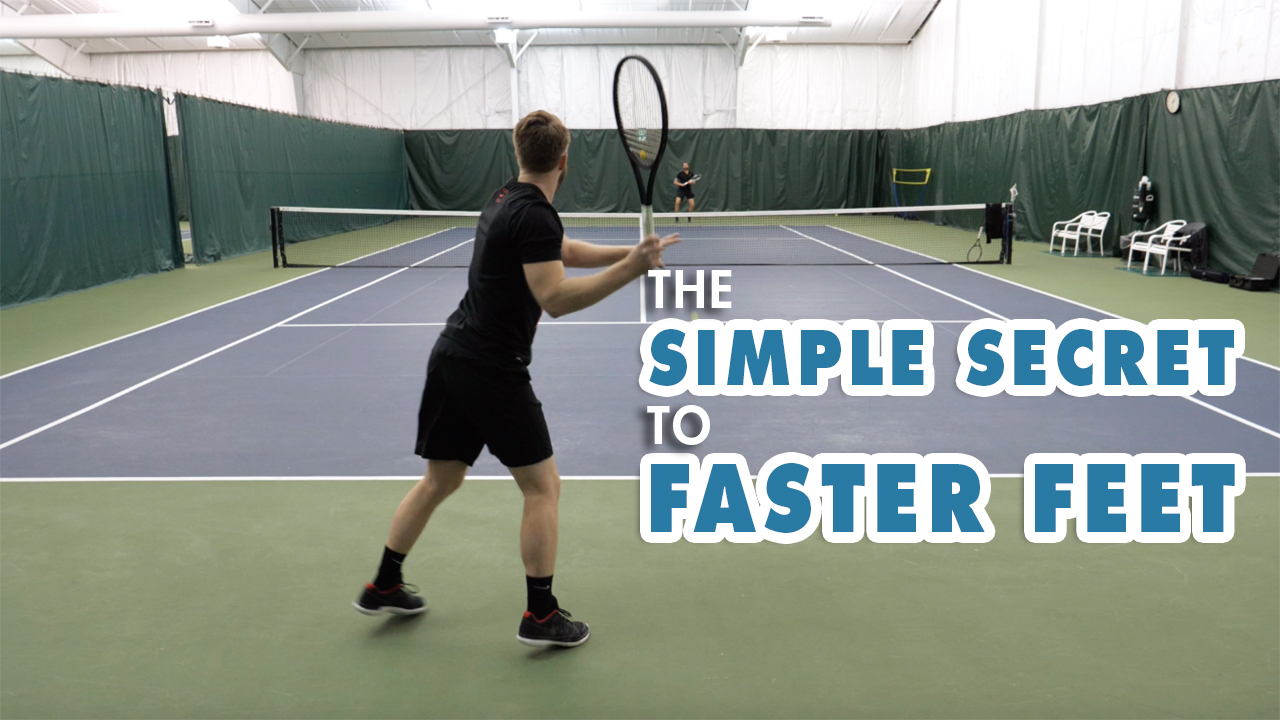 SIMPLE Tennis Footwork Drill For FASTER Feet – The “Split Step”