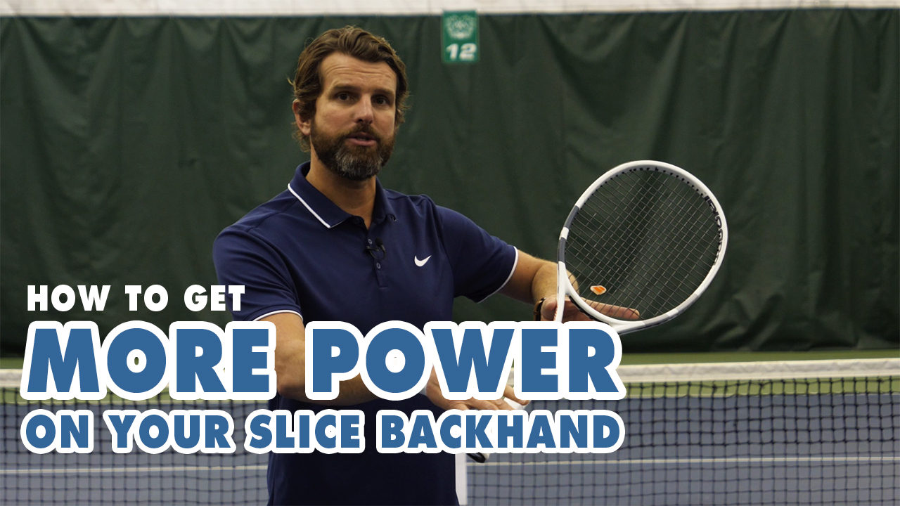 How to get more POWER on your SLICE BACKHAND