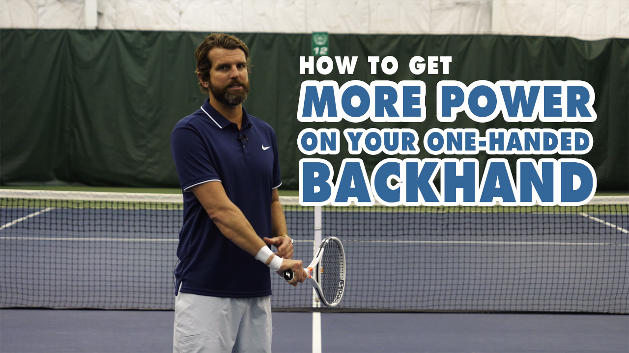 How To Get More POWER on Your OneHanded Backhand Play Your Court