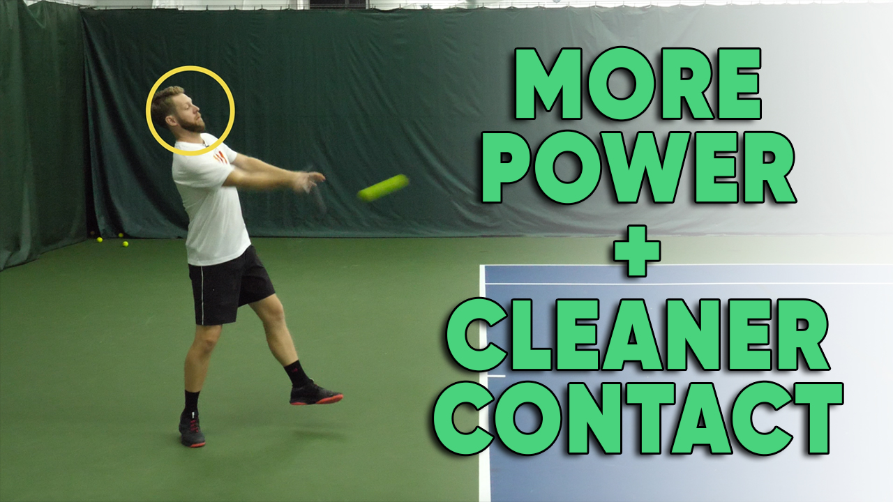 How Your Chin Can Help You Hit More Powerful and Cleaner Forehands Play Your Court Tennis Tips