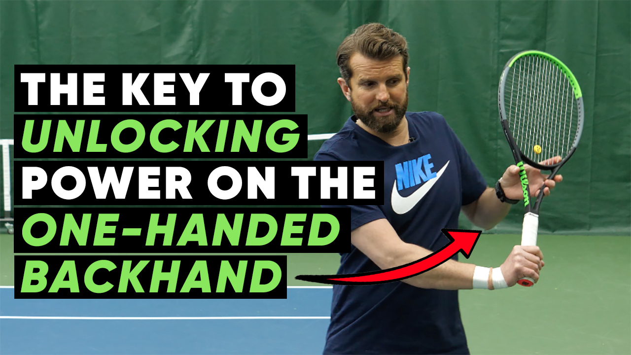 The Key to Unlocking Power on the One-Handed Backhand